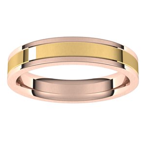 14K Yellow Or White Or Rose Gold Comfort-Fit Flat Band