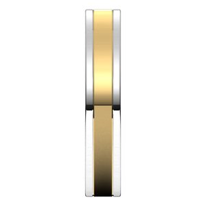 14K Yellow Or White Or Rose Gold Comfort-Fit Flat Band
