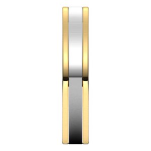14K Yellow Or White Or Rose Gold Comfort-Fit Flat Band