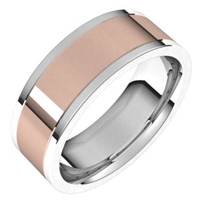 14K Yellow Or White Or Rose Gold Comfort-Fit Flat Band