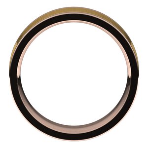 14K Yellow Or White Or Rose Gold Comfort-Fit Flat Band