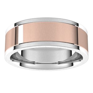 14K Yellow Or White Or Rose Gold Comfort-Fit Flat Band