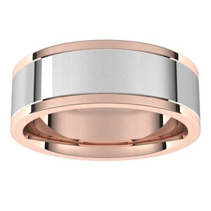14K Yellow Or White Or Rose Gold Comfort-Fit Flat Band