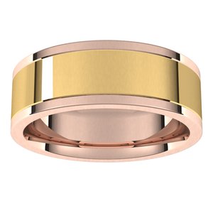 14K Yellow Or White Or Rose Gold Comfort-Fit Flat Band