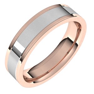 14K Yellow Or White Or Rose Gold Comfort-Fit Flat Band
