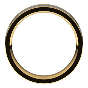 14K Yellow/White Gold Comfort-Fit Flat Band