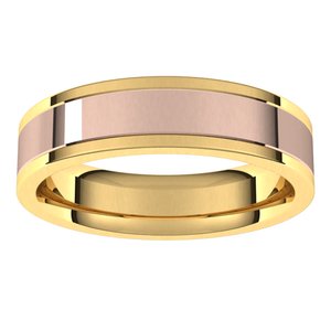 14K Yellow Or White Or Rose Gold Comfort-Fit Flat Band