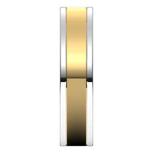 14K Yellow Or White Or Rose Gold Comfort-Fit Flat Band