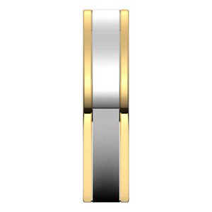 14K Yellow Or White Or Rose Gold Comfort-Fit Flat Band