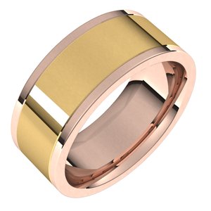 14K Yellow Or White Or Rose Gold Comfort-Fit Flat Band
