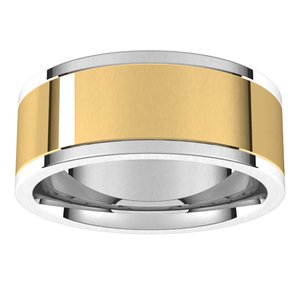14K Yellow Or White Or Rose Gold Comfort-Fit Flat Band