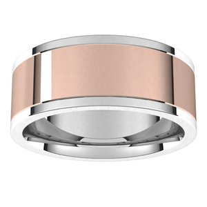 14K Yellow Or White Or Rose Gold Comfort-Fit Flat Band