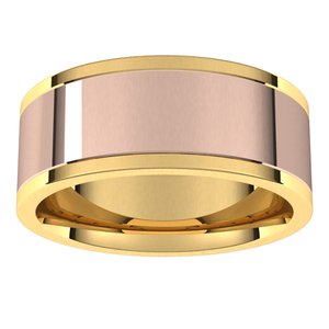 14K Yellow Or White Or Rose Gold Comfort-Fit Flat Band