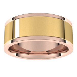 14K Yellow Or White Or Rose Gold Comfort-Fit Flat Band
