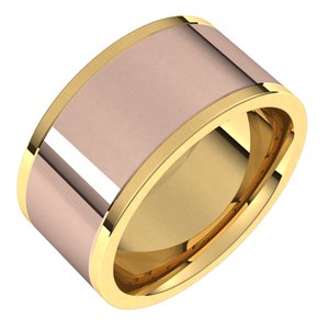 14K Yellow Or White Or Rose Gold Comfort-Fit Flat Band