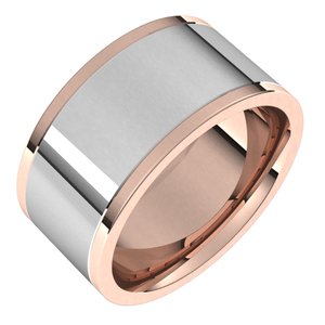 14K Yellow Or White Or Rose Gold Comfort-Fit Flat Band