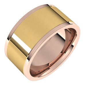 14K Yellow Or White Or Rose Gold Comfort-Fit Flat Band
