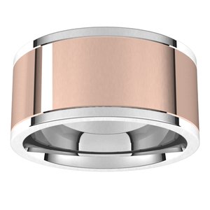 14K Yellow Or White Or Rose Gold Comfort-Fit Flat Band