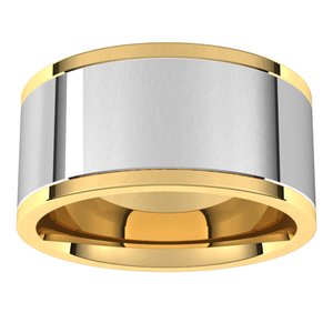 14K Yellow Or White Or Rose Gold Comfort-Fit Flat Band