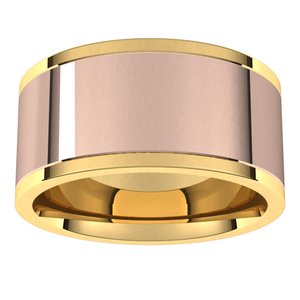 14K Yellow Or White Or Rose Gold Comfort-Fit Flat Band