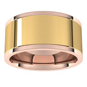 14K Yellow Or White Or Rose Gold Comfort-Fit Flat Band
