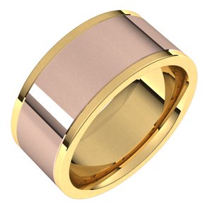 14K Yellow Or White Or Rose Gold Comfort-Fit Flat Band