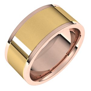 14K Yellow Or White Or Rose Gold Comfort-Fit Flat Band
