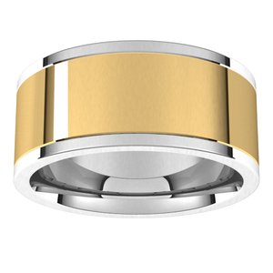 14K Yellow Or White Or Rose Gold Comfort-Fit Flat Band