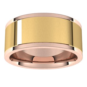 14K Yellow Or White Or Rose Gold Comfort-Fit Flat Band
