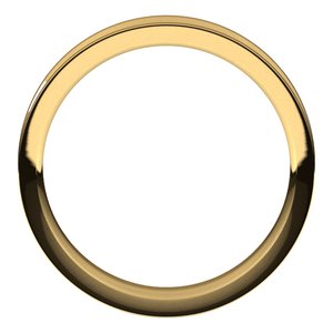 14K Yellow Gold 5 Mm Reversed Knife Edge Band Size 9.5