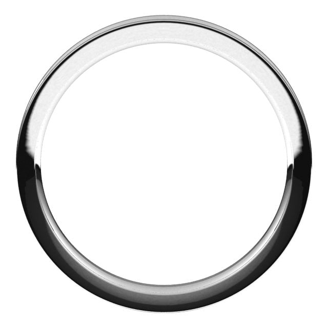 14K Yellow Or White Gold Standard Comfort-Fit Reversed Knife Edge Band
