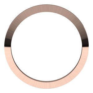 18K Yellow Or White Or Rose Gold Trapezoid Flat Band