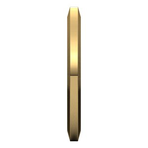 14K Yellow Or White Or Rose Gold Trapezoid Flat Band