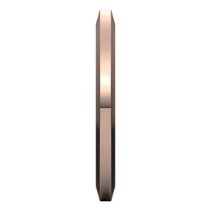 18K Yellow Or White Or Rose Gold Trapezoid Flat Band