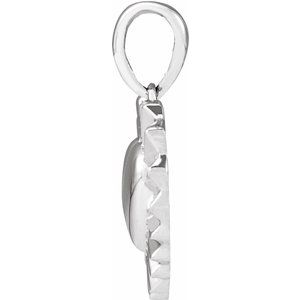 Sterling Silver 13.48 X 12.8 Mm Polished Heart Pendant