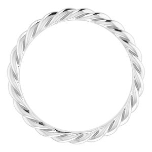 Continuum Sterling Silver Skinny Rope Band