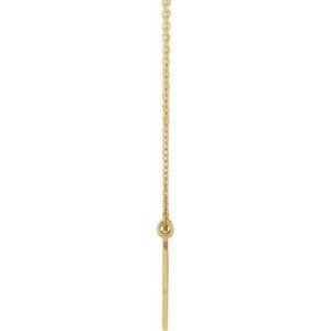 14K Yellow Gold 20.72 X 16 Mm 18 In Polished Engravable Interlocking Circles Necklace