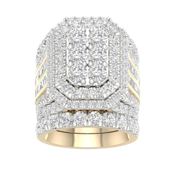 10K Yellow Gold 6.00 Cttw Diamond Ladies Ring