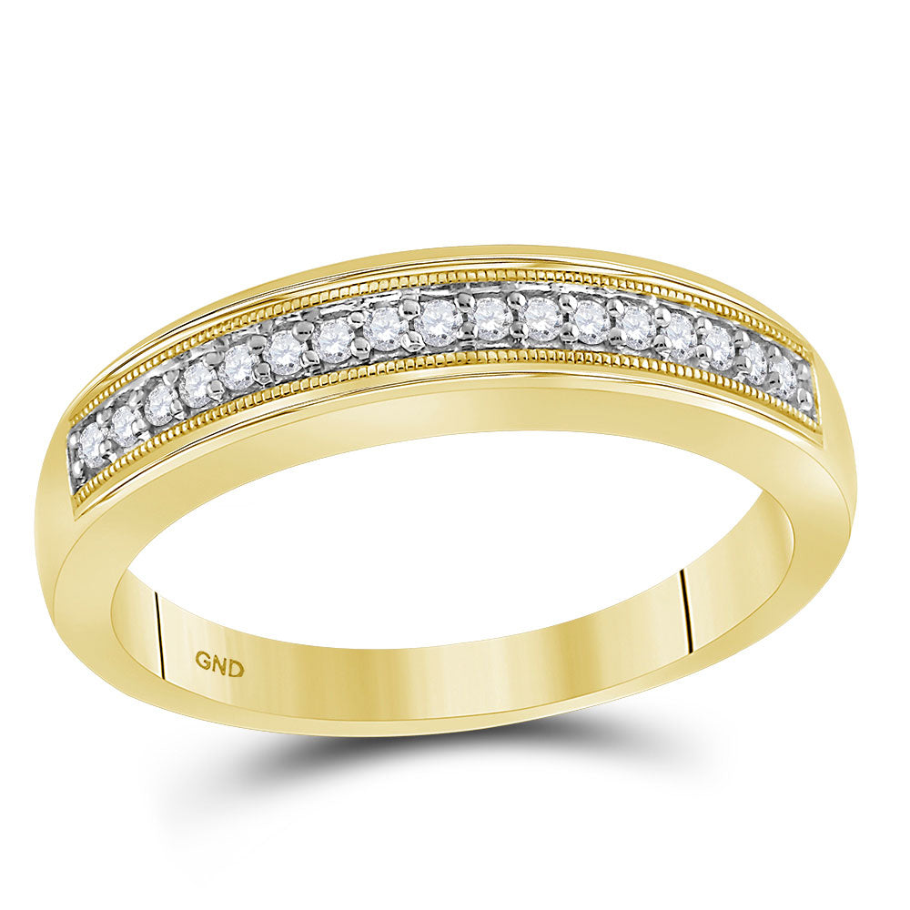 10K Yellow Gold His Hers Princess Diamond Cluster Matching Wedding Set 1/2 Cttw, Womens Size: 5-10, Mens Size: 7-13