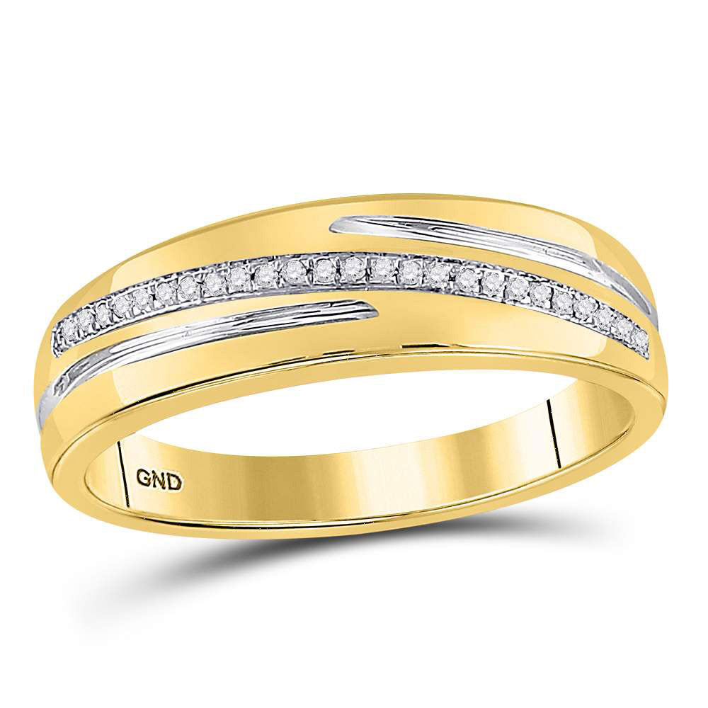 10K Yellow Gold His Hers Round Diamond Cluster Matching Wedding Set 3/8 Cttw, Womens Size: 5-10, Mens Size: 7-13