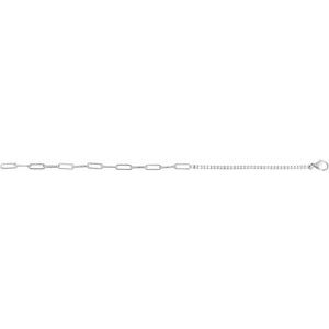 14K White Gold Round 1.9Mm G-H I1 1 Ctw Natural Diamond Adjustable Line Bracelet, Length: 7.5 In