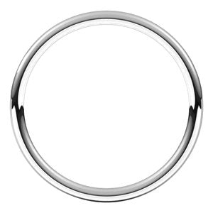 18K Yellow Or White Or Rose Gold Comfort-Fit Full Round Band