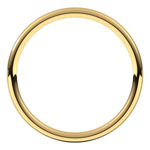18K Yellow Or White Or Rose Gold Comfort-Fit Full Round Band
