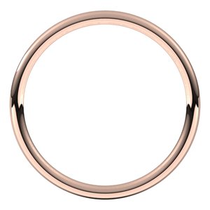 18K Yellow Or White Or Rose Gold Comfort-Fit Full Round Band