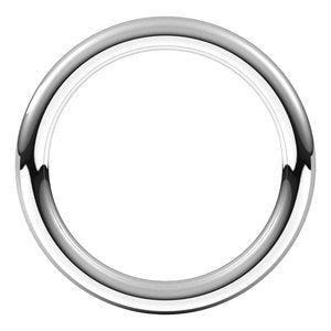 18K Yellow Or White Or Rose Gold Comfort-Fit Full Round Band