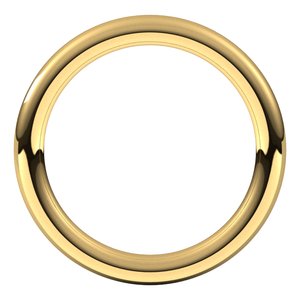 18K Yellow Or White Or Rose Gold Comfort-Fit Full Round Band
