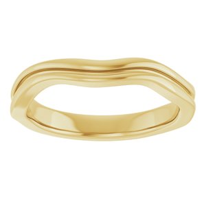 14K Yellow Gold Polished Freeform Ring Size 7