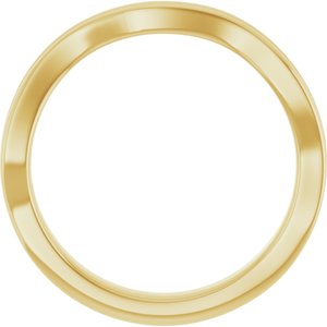 14K Yellow Gold Polished Freeform Ring Size 7