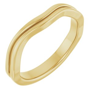 14K Yellow Gold Polished Freeform Ring Size 7