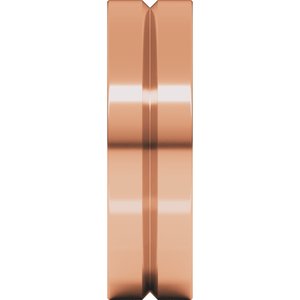 10K Yellow Or White Or Rose Gold Grooved Comfort-Fit Flat Band